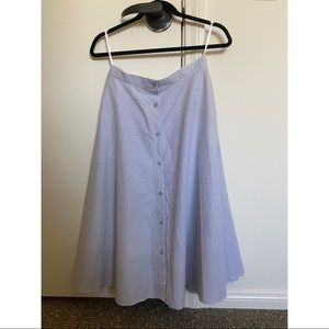 uniqlo stripe circle skirt